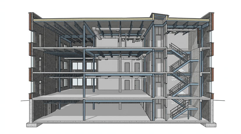 Masonry Noncombustible Construction Illustration
